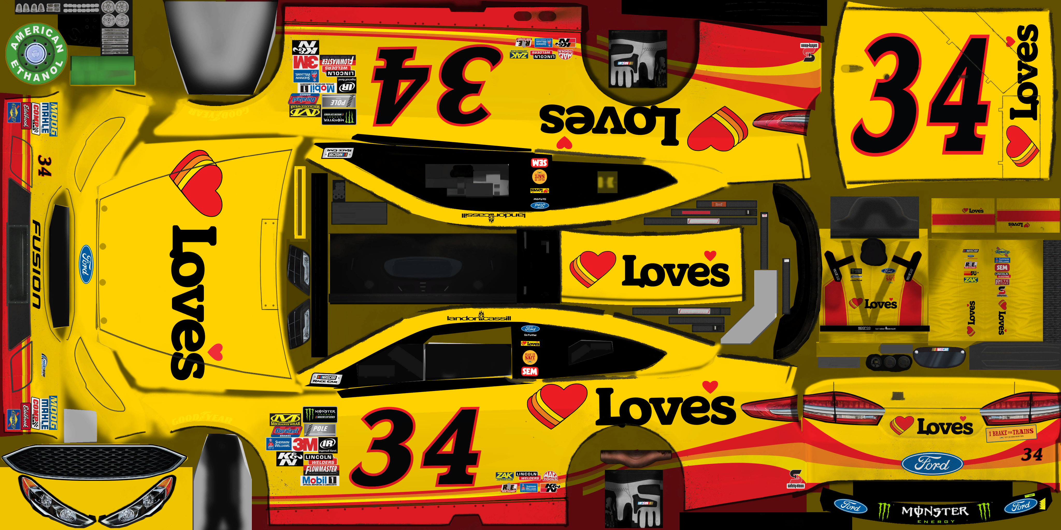 #34 Landon Cassill