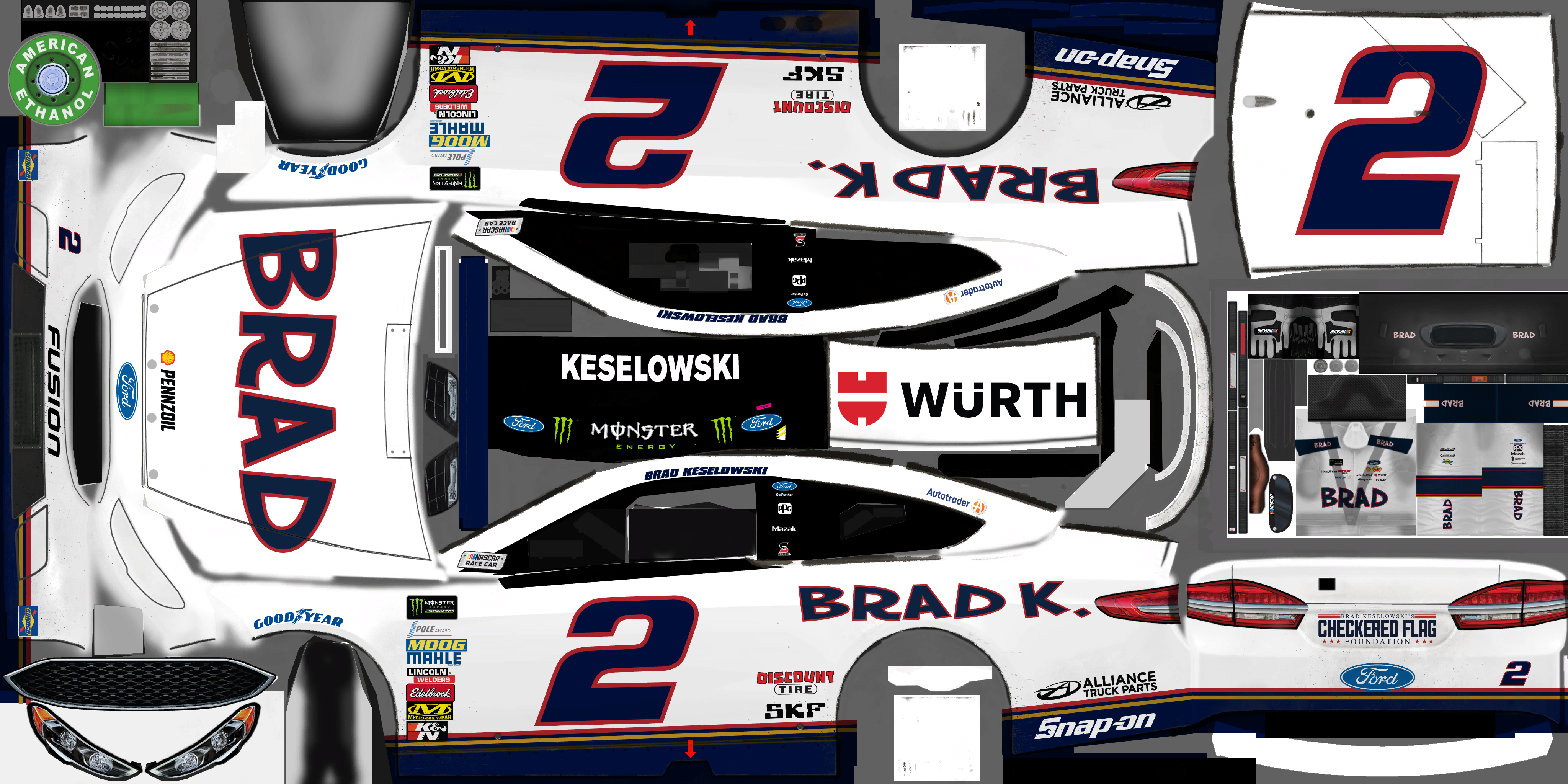 NASCAR Heat 2 - #2 Brad Keselowski