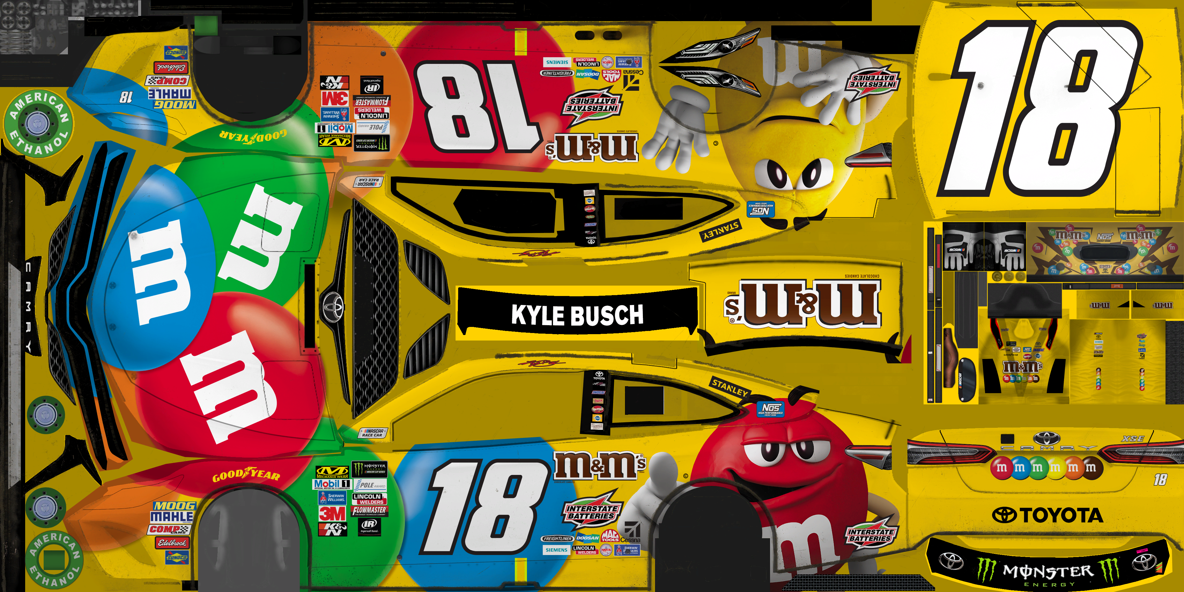 NASCAR Heat 2 - #18 Kyle Busch