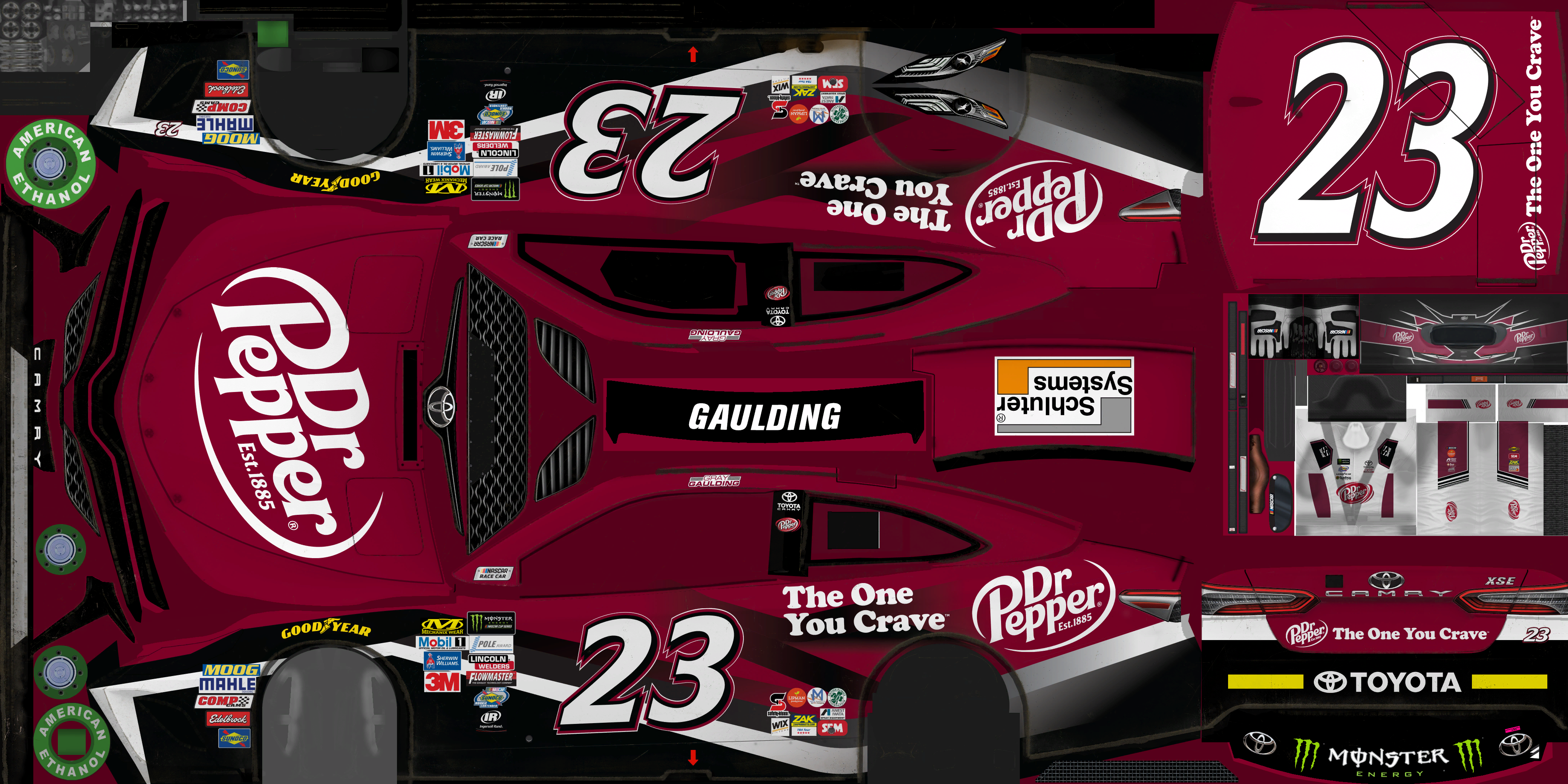 NASCAR Heat 2 - #23 Gray Gaulding (Unused)