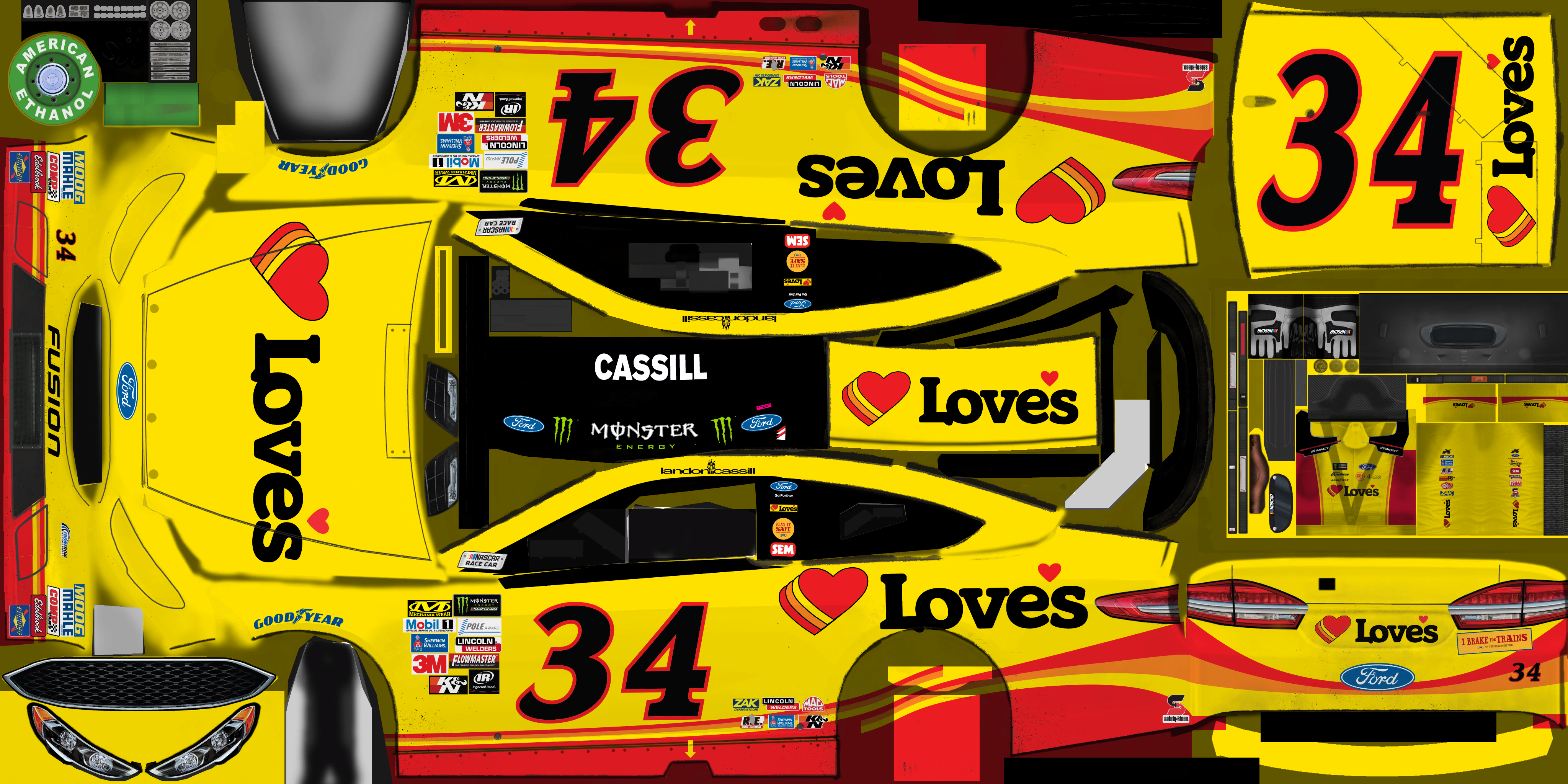 #34 Landon Cassill