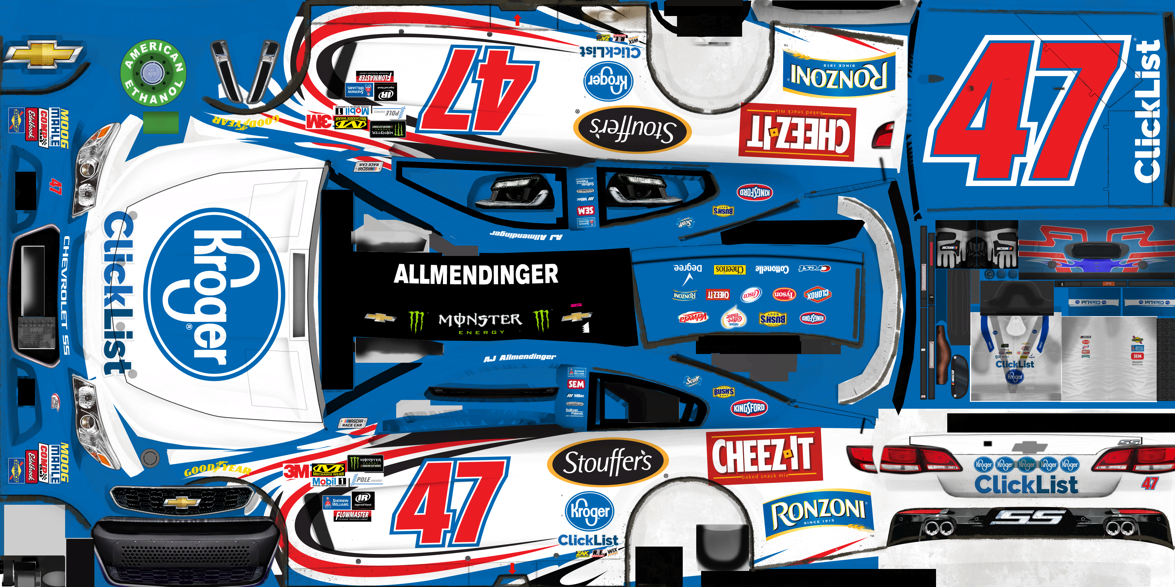 NASCAR Heat 2 - #47 A.J. Allmendinger