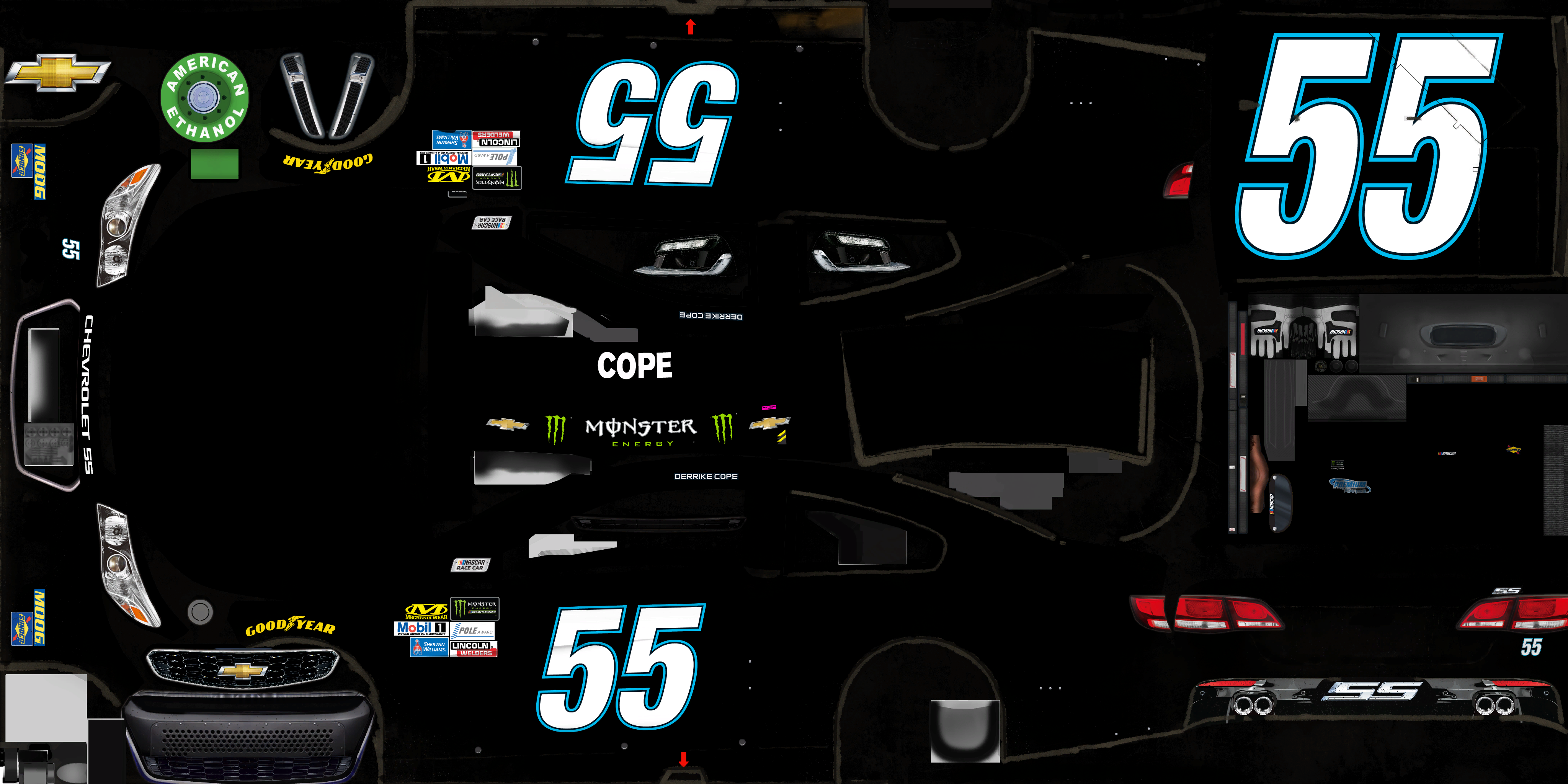 NASCAR Heat 2 - #55 Derrike Cope