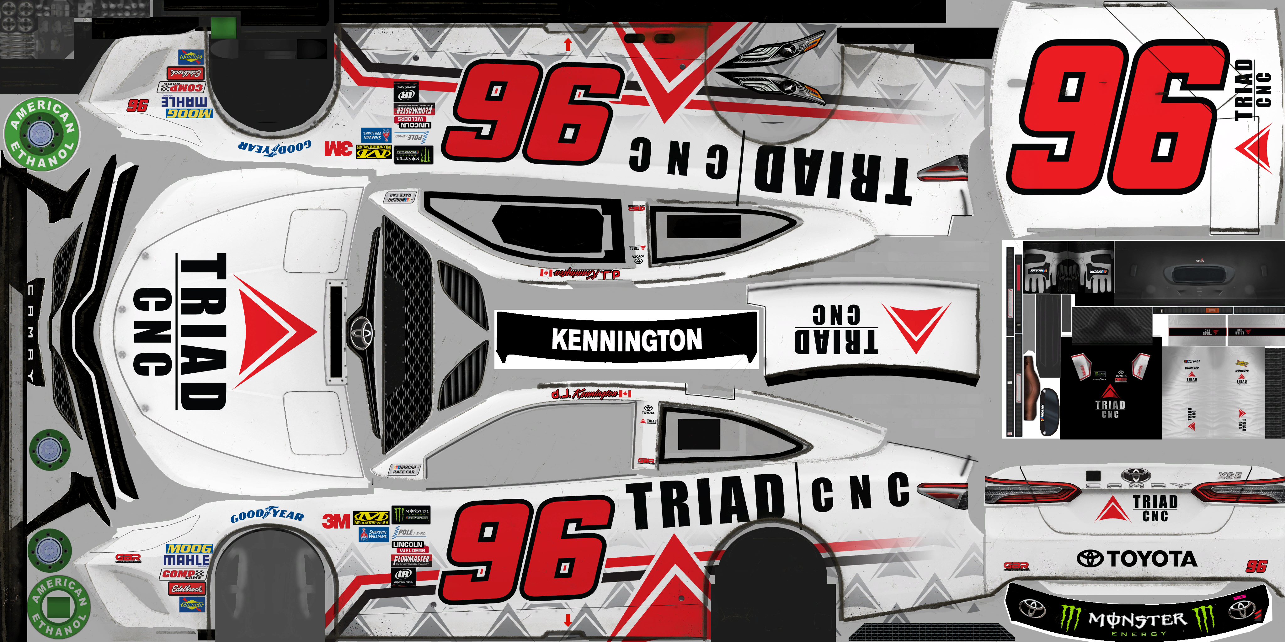 NASCAR Heat 2 - #96 D.J. Kennington