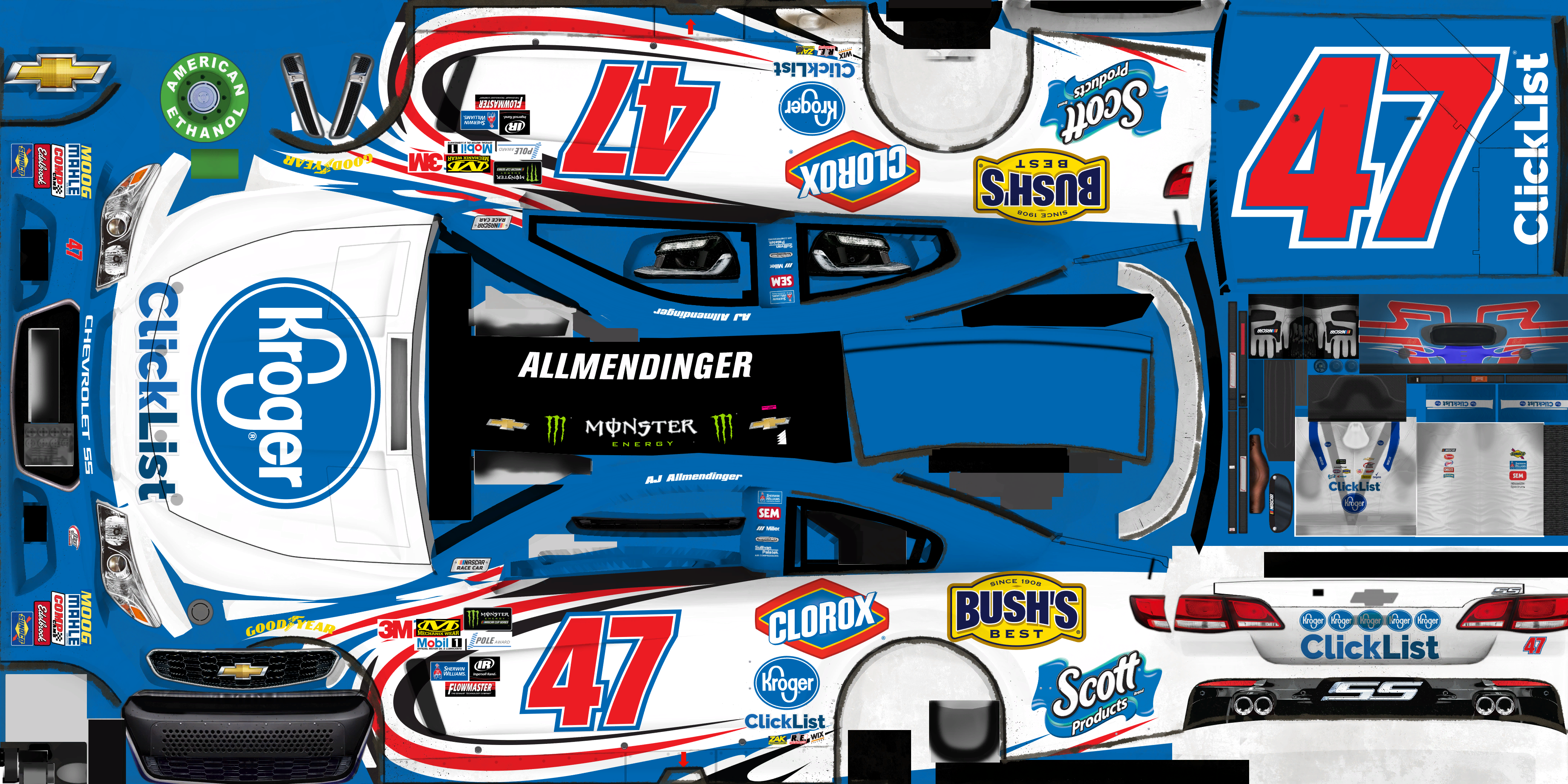 NASCAR Heat 2 - #47 A.J. Allmendinger (Atlanta)