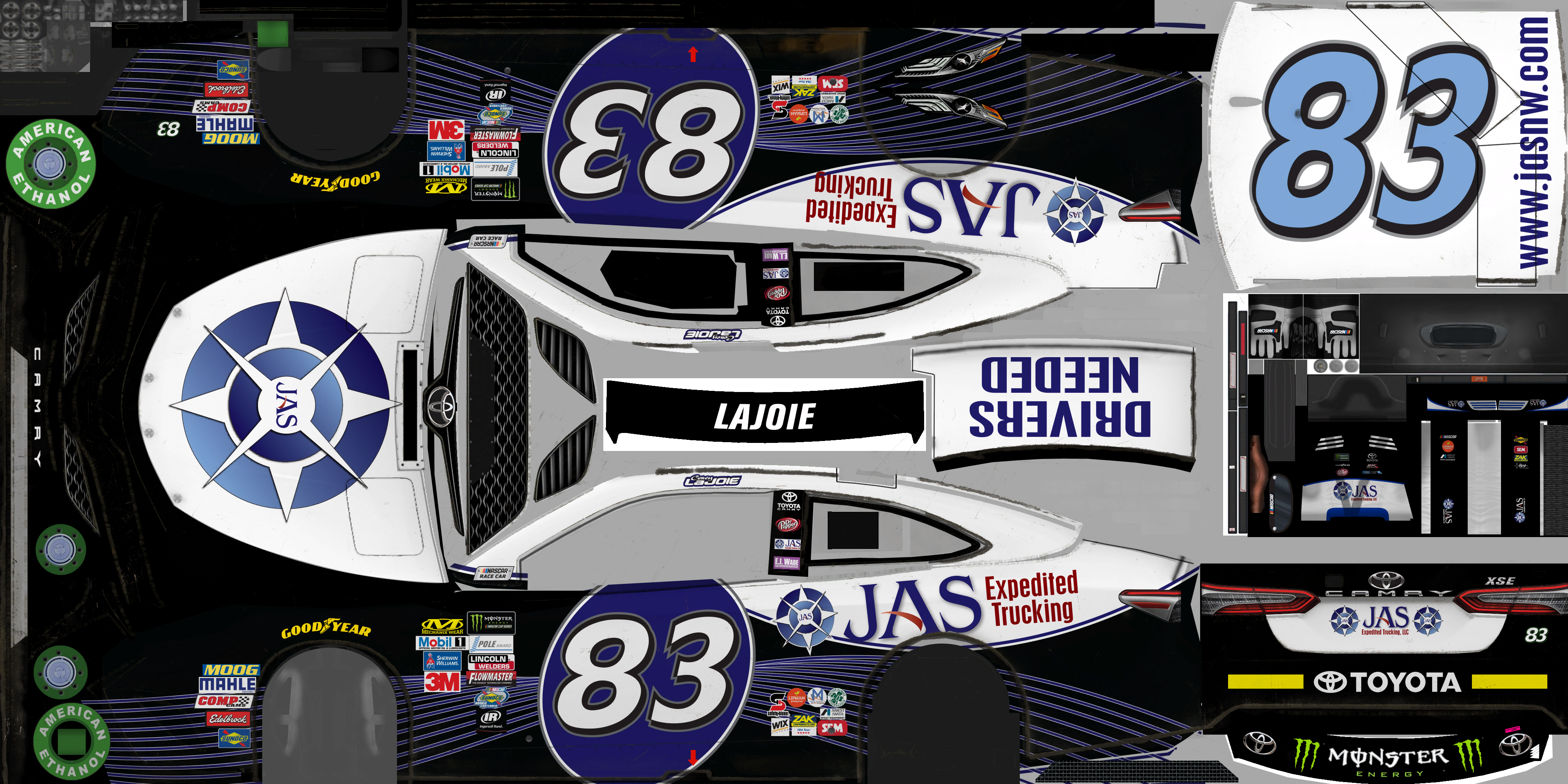 NASCAR Heat 2 - #83 Corey Lajoie (Las Vegas)