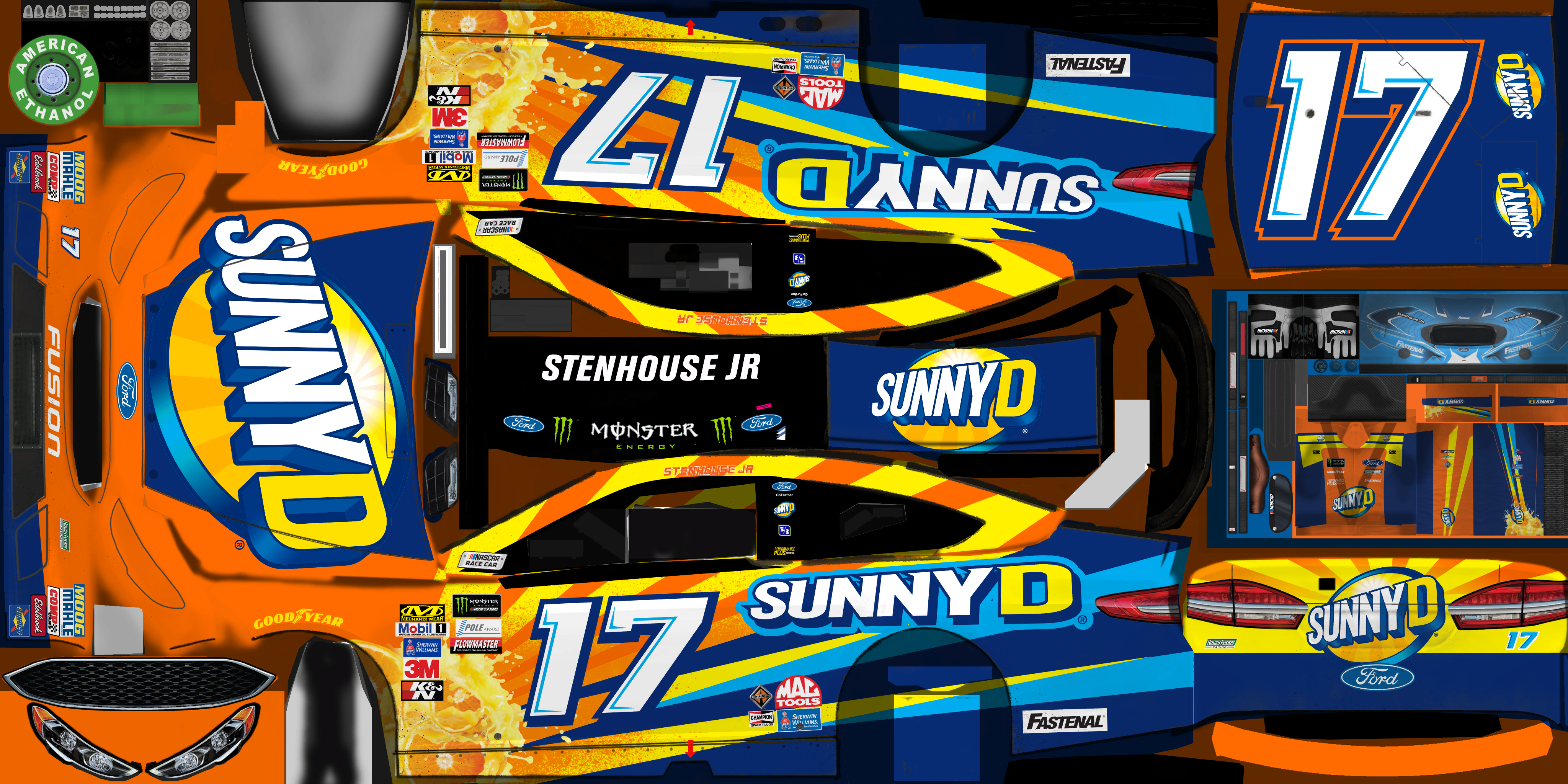 #17 Ricky Stenhouse Jr. (Atlanta)