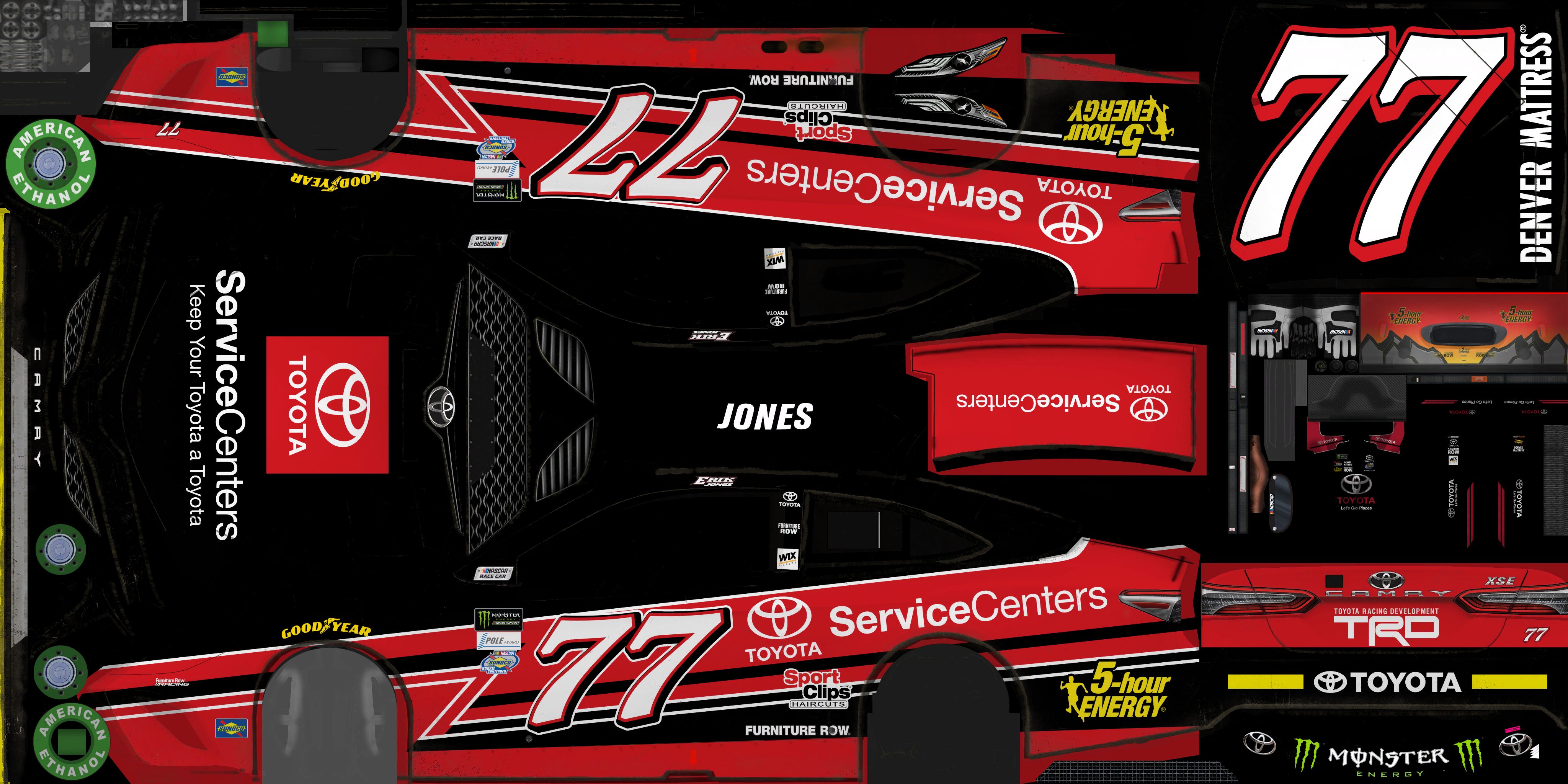 NASCAR Heat 2 - #77 Erik Jones (Auto Club)