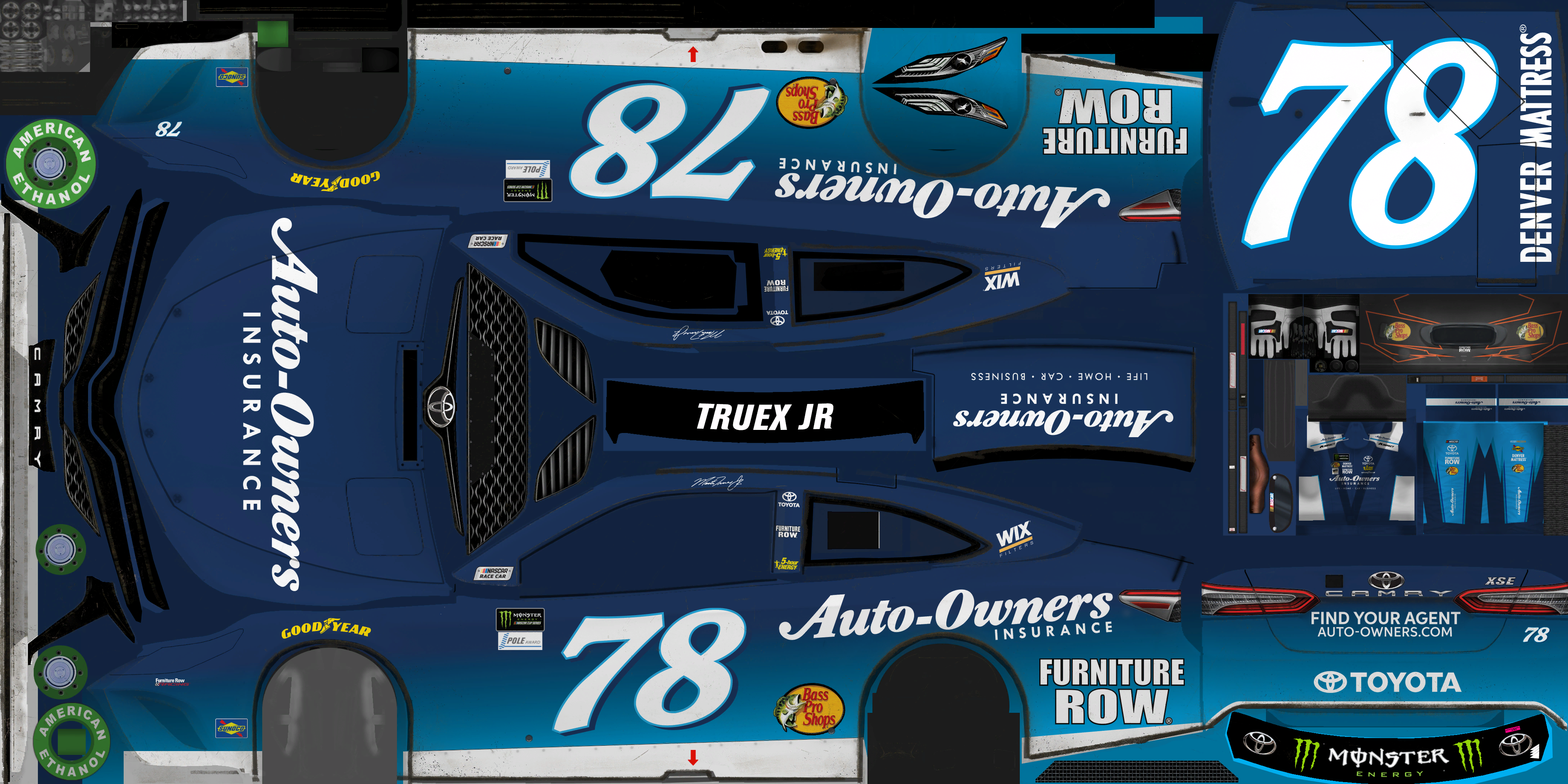 NASCAR Heat 2 - #78 Martin Truex Jr. (Kansas)