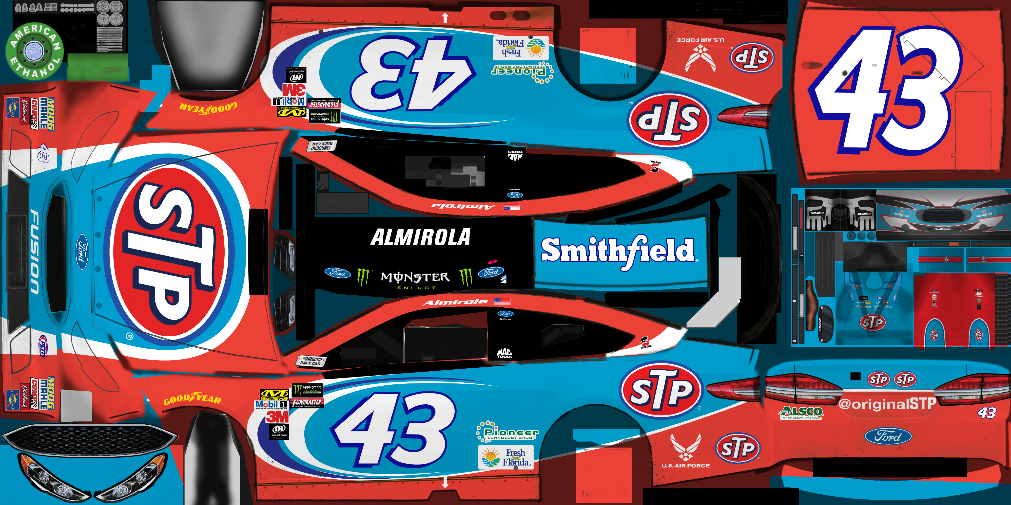 NASCAR Heat 2 - #43 Aric Almirola (Martinsville)