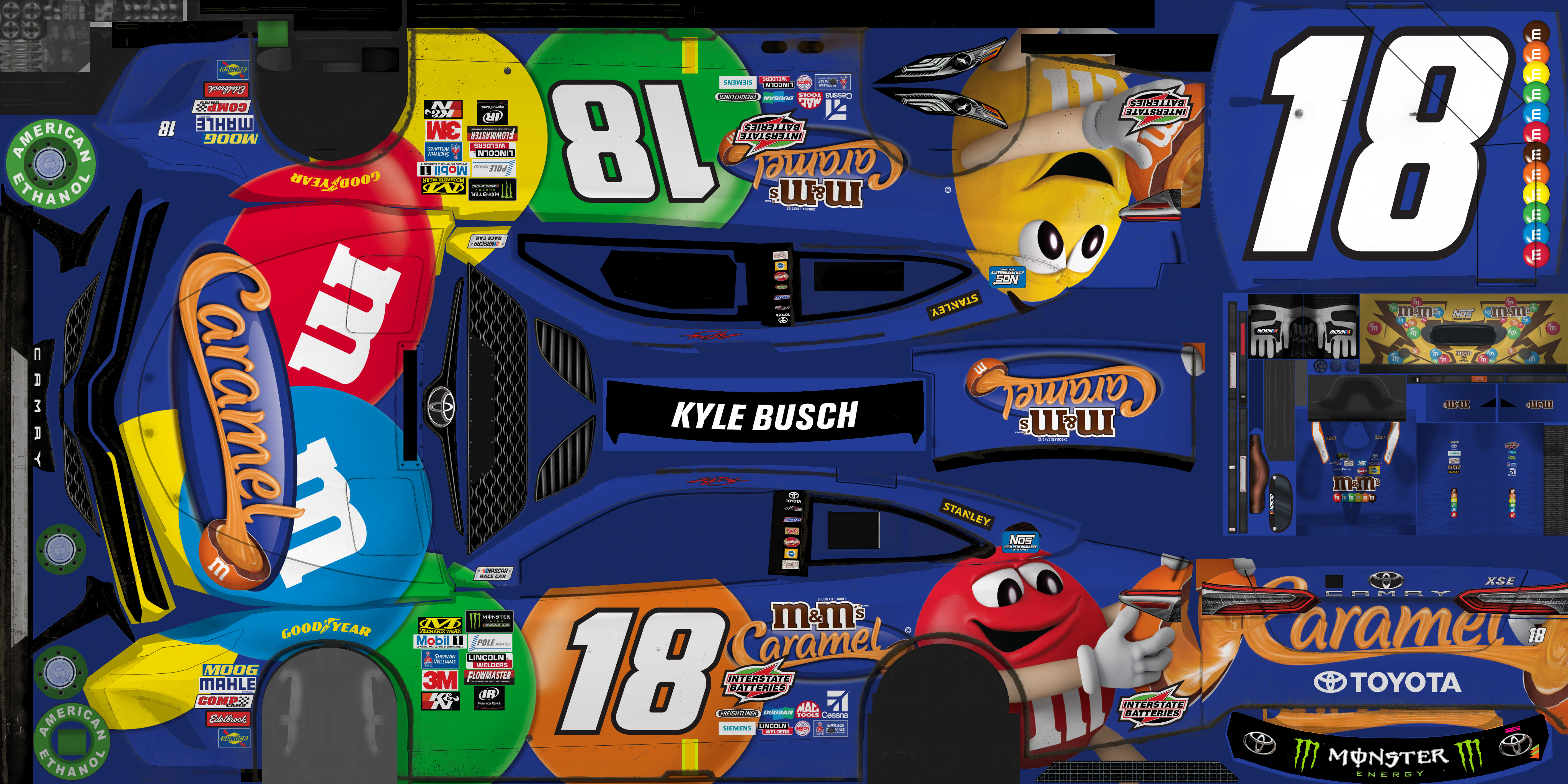 NASCAR Heat 2 - #18 Kyle Busch (Sonoma)