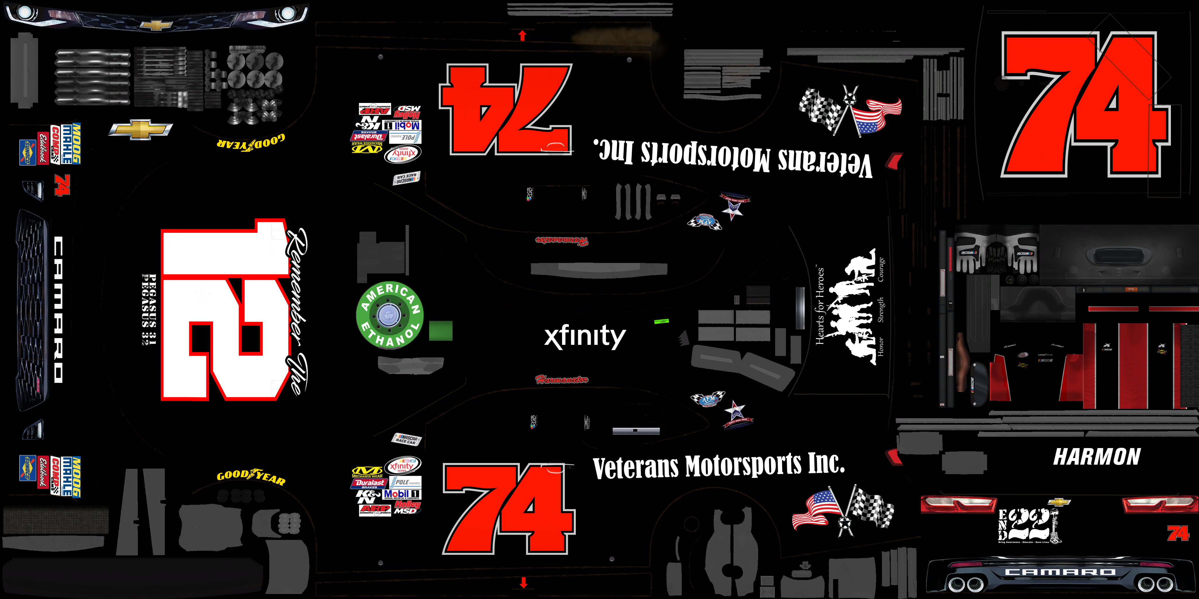 NASCAR Heat 2 - #74 Mike Harmon