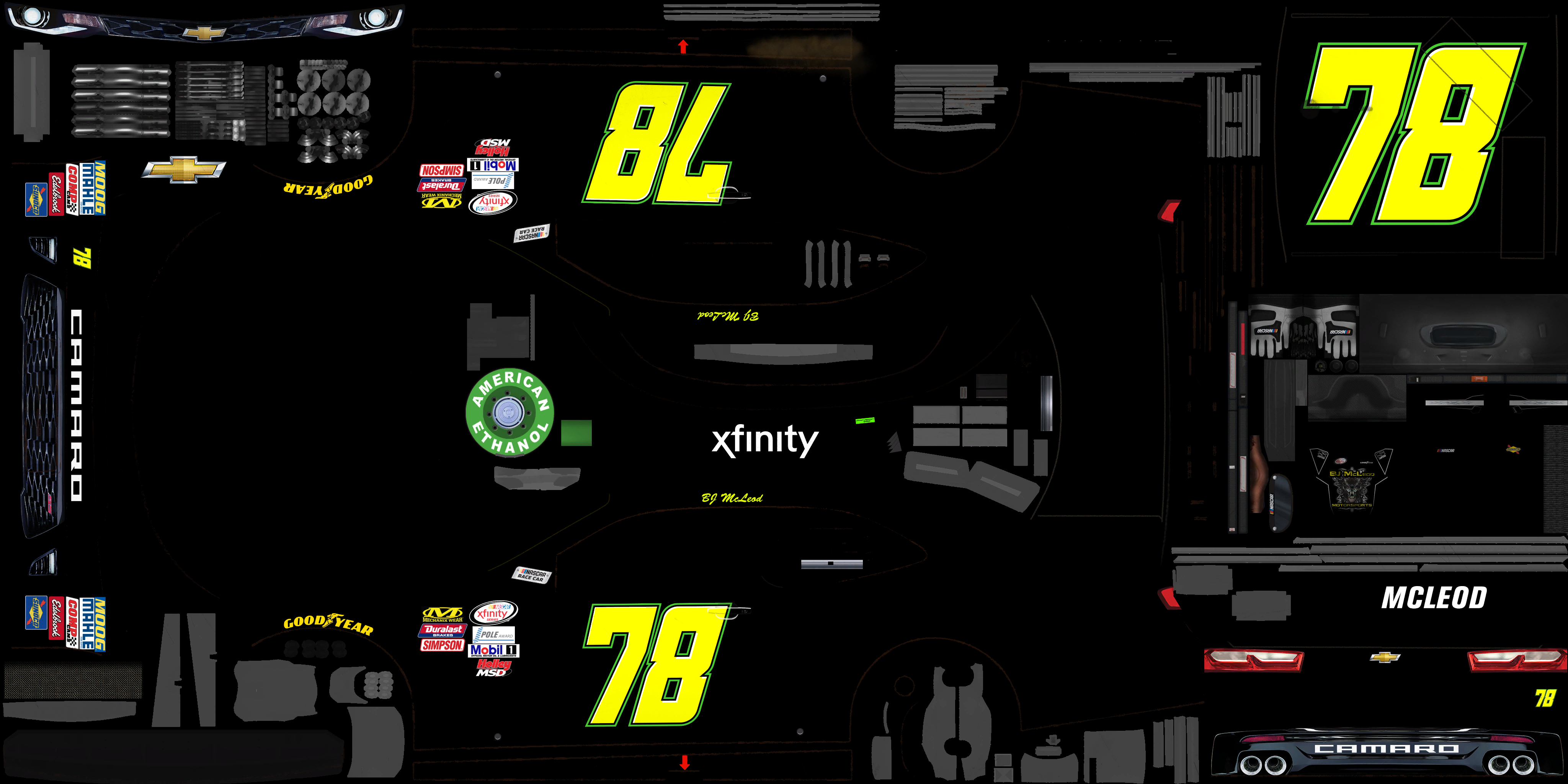 NASCAR Heat 2 - #78 B.J. McLeod