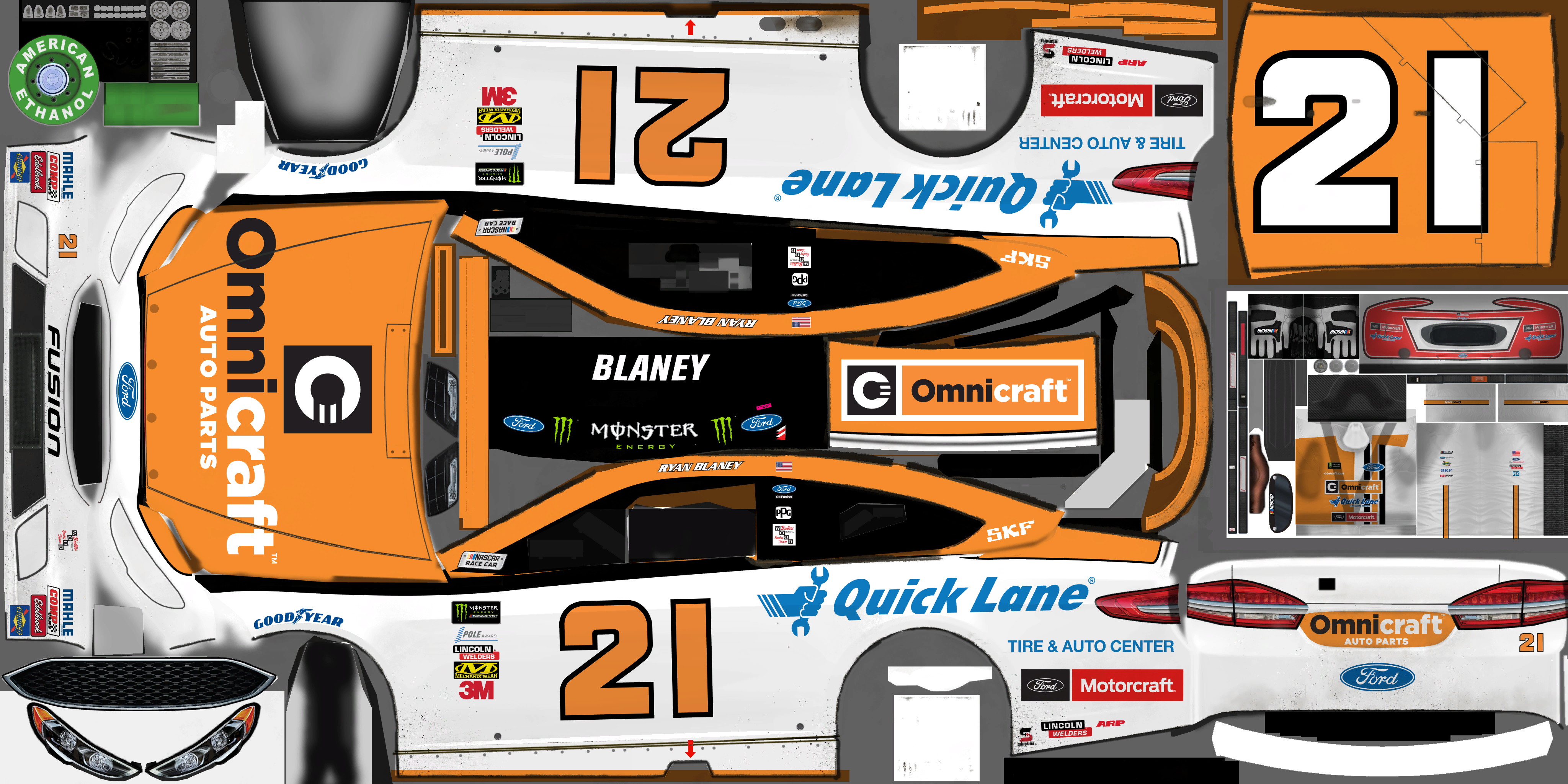 NASCAR Heat 2 - #21 Ryan Blaney (Michigan)