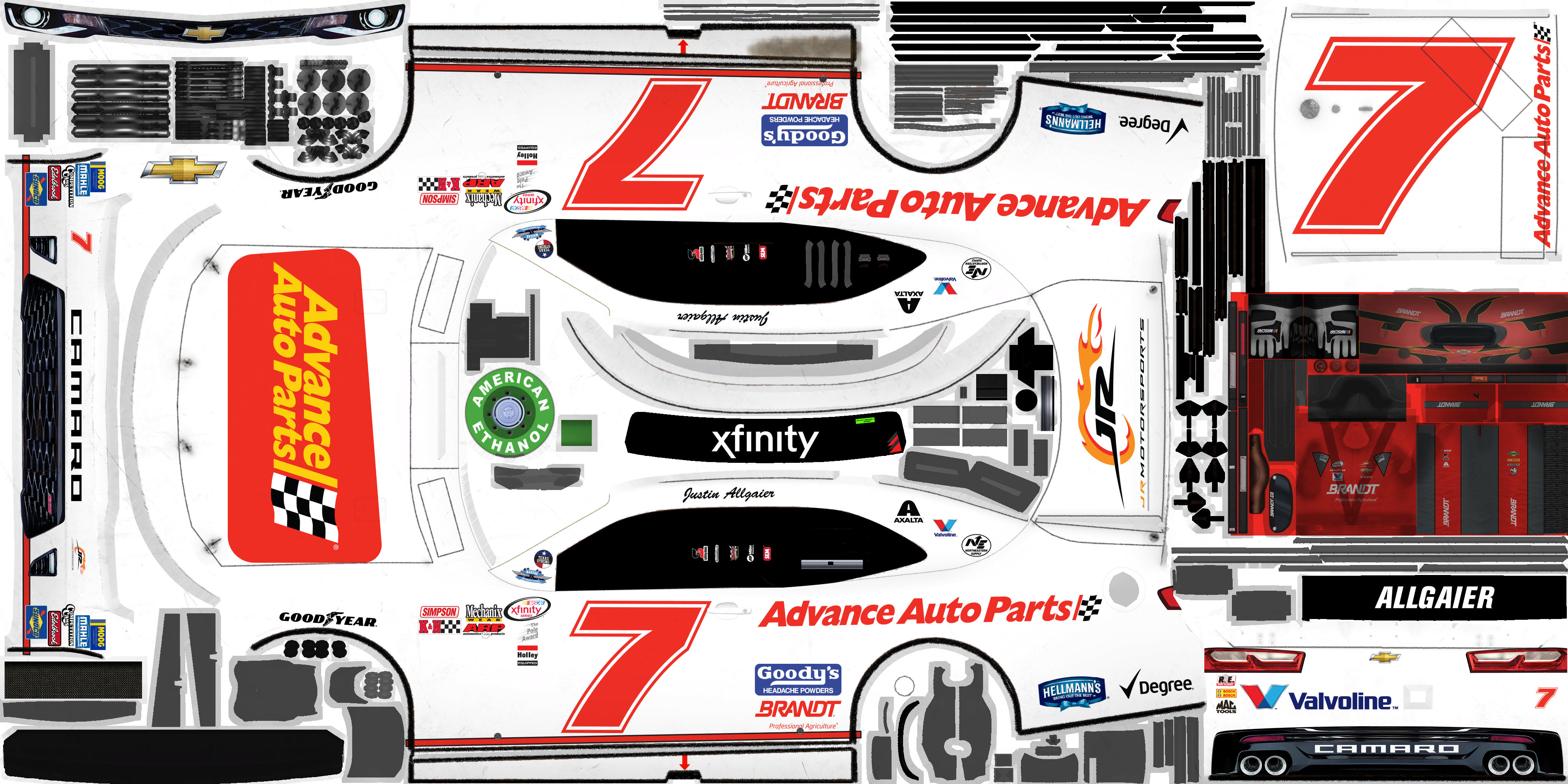 #7 Justin Allgaier (Darlington)