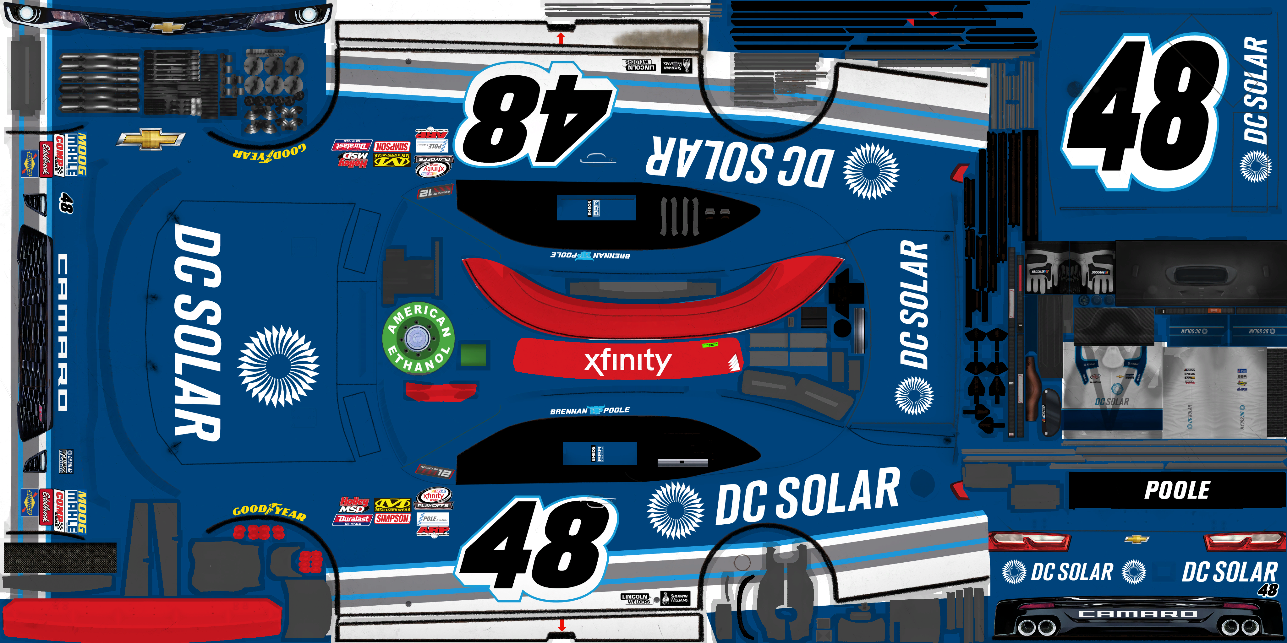 NASCAR Heat 2 - #48 Brennan Poole (Kentucky II)