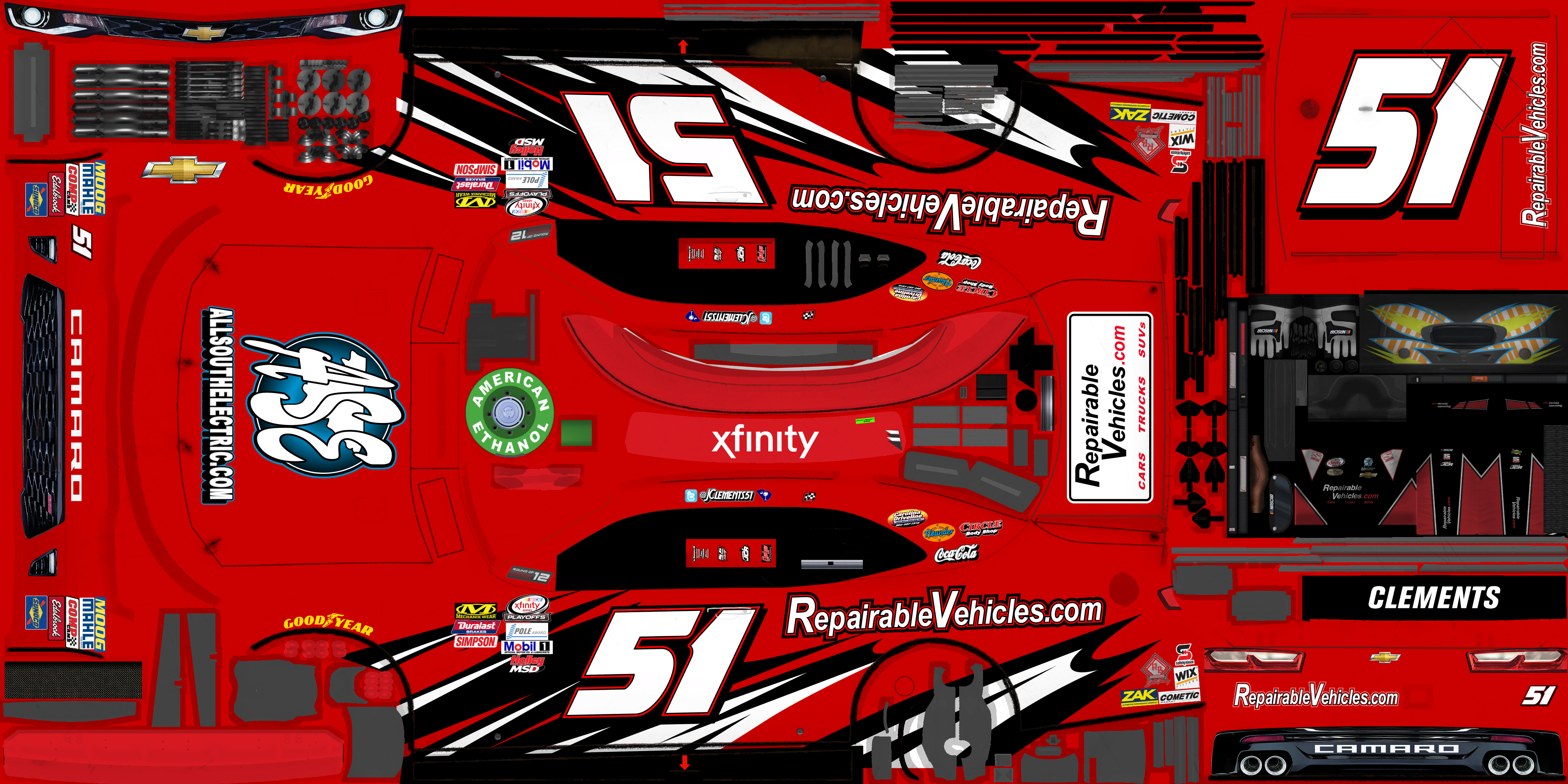 NASCAR Heat 2 - #51 Jeremy Clements (Kentucky II)