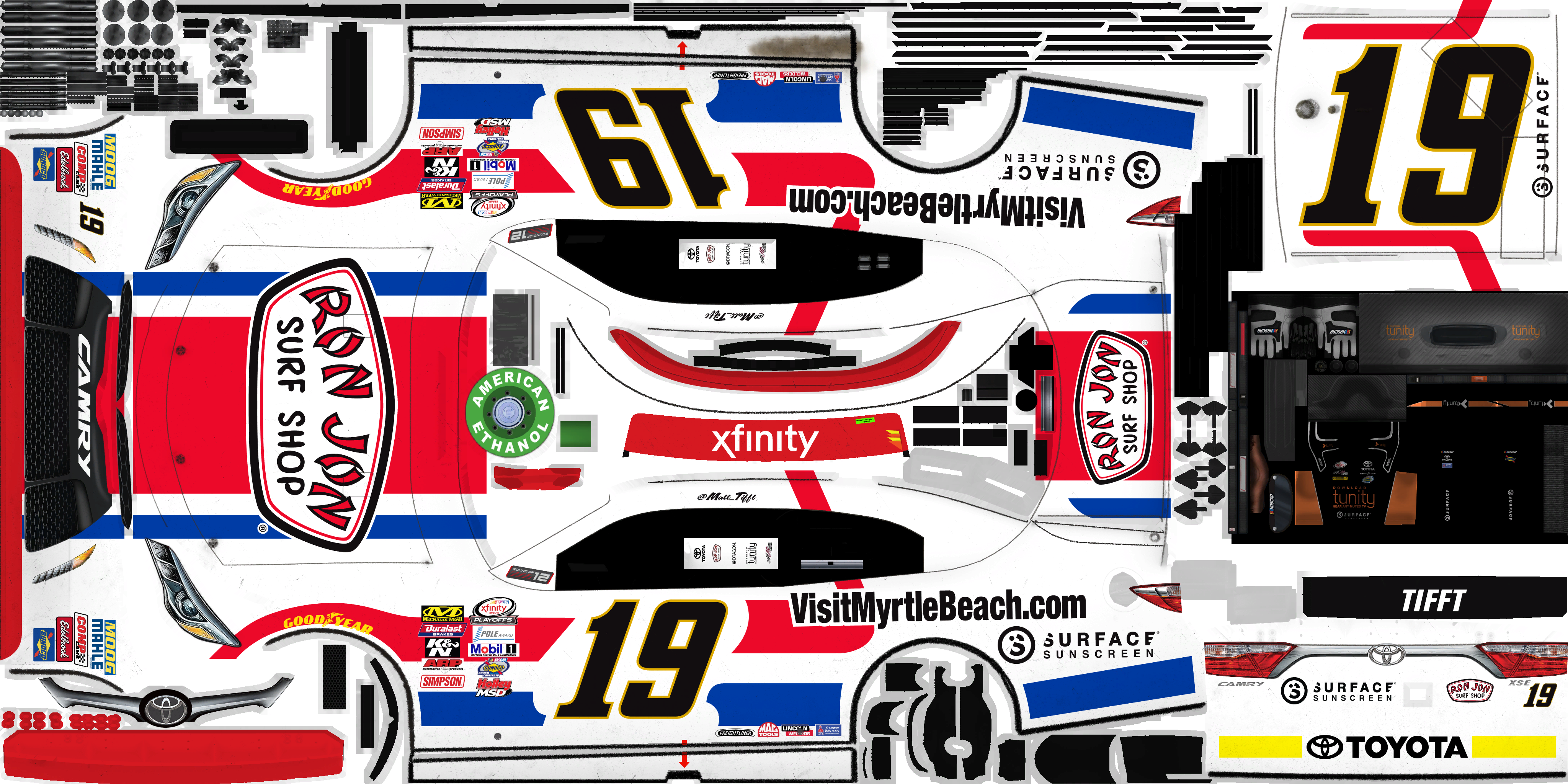 NASCAR Heat 2 - #19 Matt Tifft (Kentucky II)