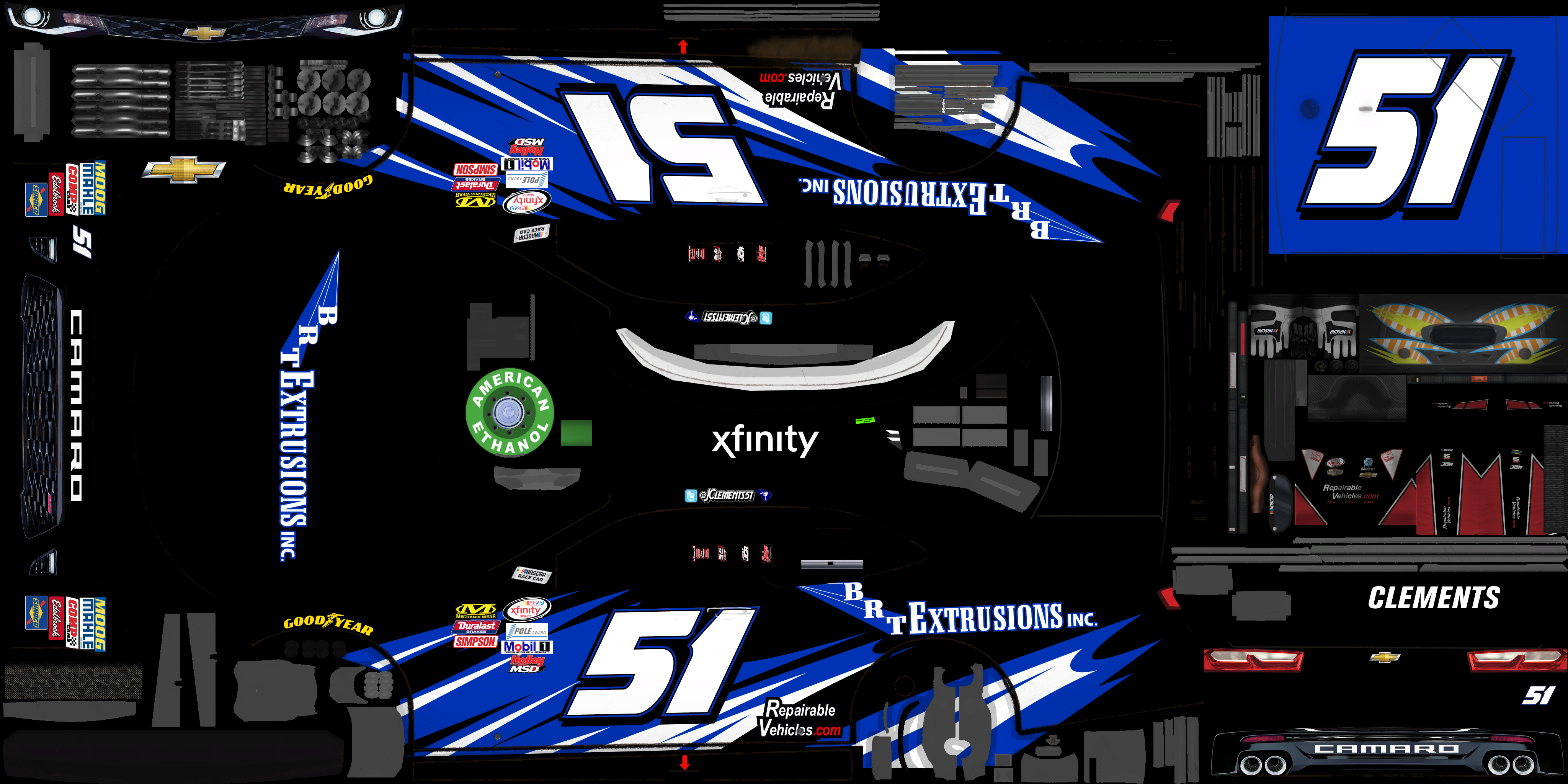 NASCAR Heat 2 - #51 Jeremy Clements (Mid Ohio)