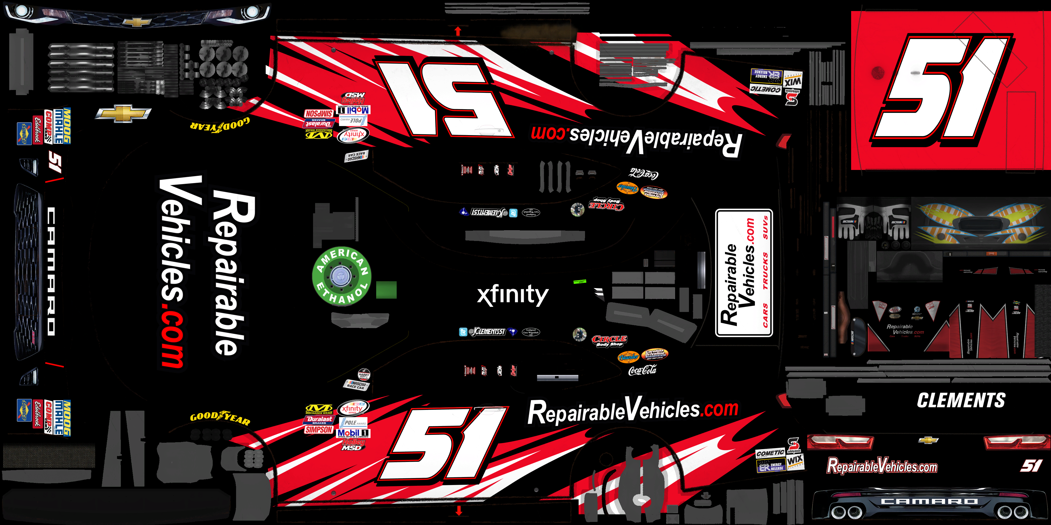 NASCAR Heat 2 - #51 Jeremy Clements (Road America)