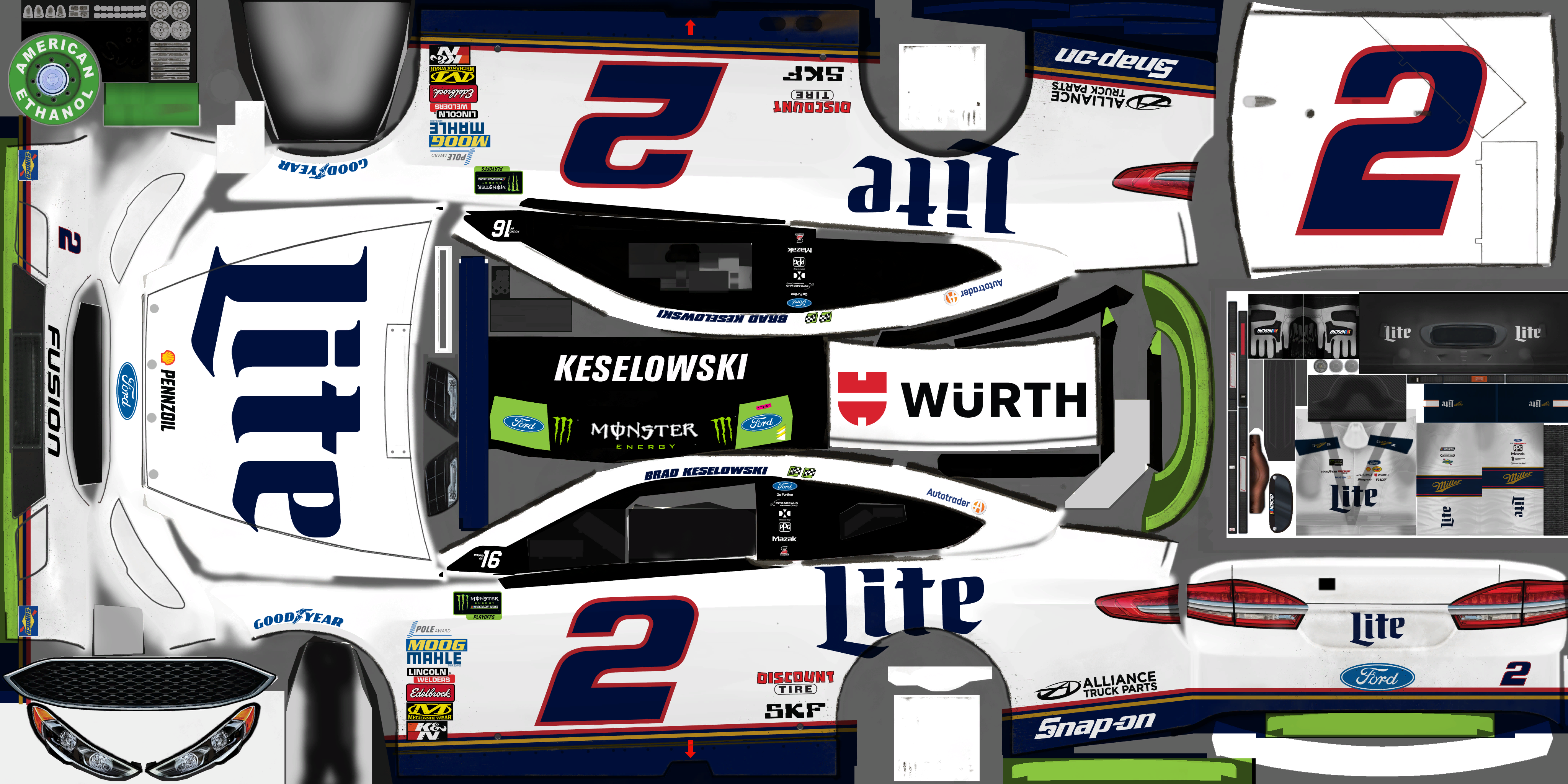 #2 Brad Keselowski (Chicagoland II) (Over 21)