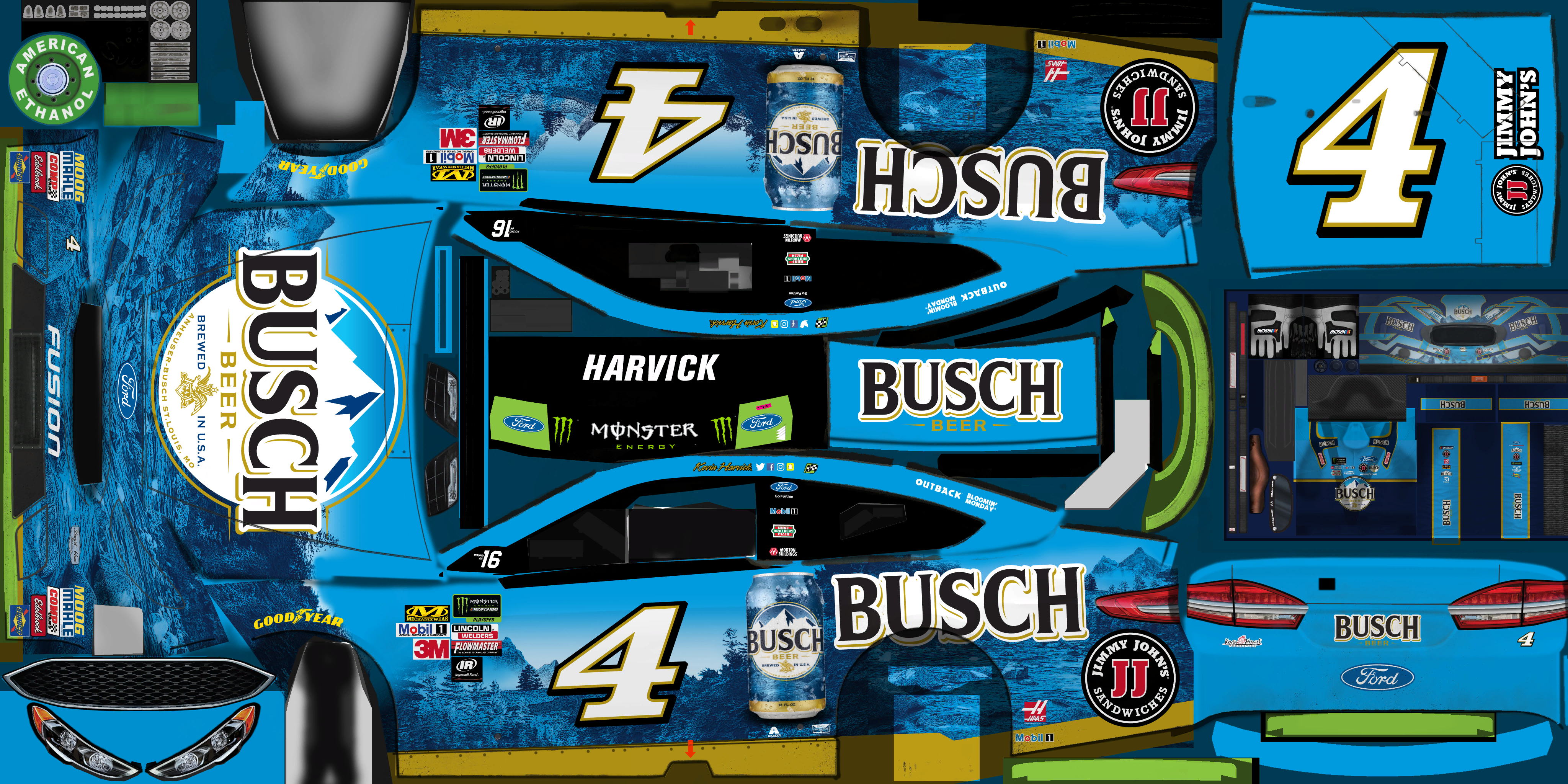 NASCAR Heat 2 - #4 Kevin Harvick (Dover II)