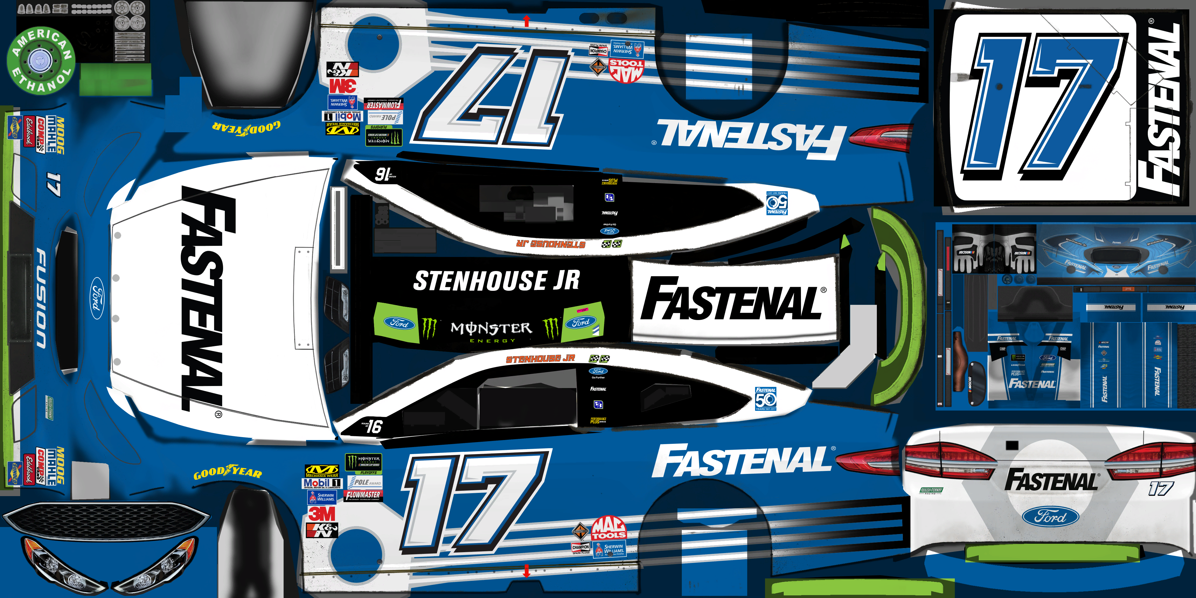 #17 Ricky Stenhouse Jr. (Chicagoland II)