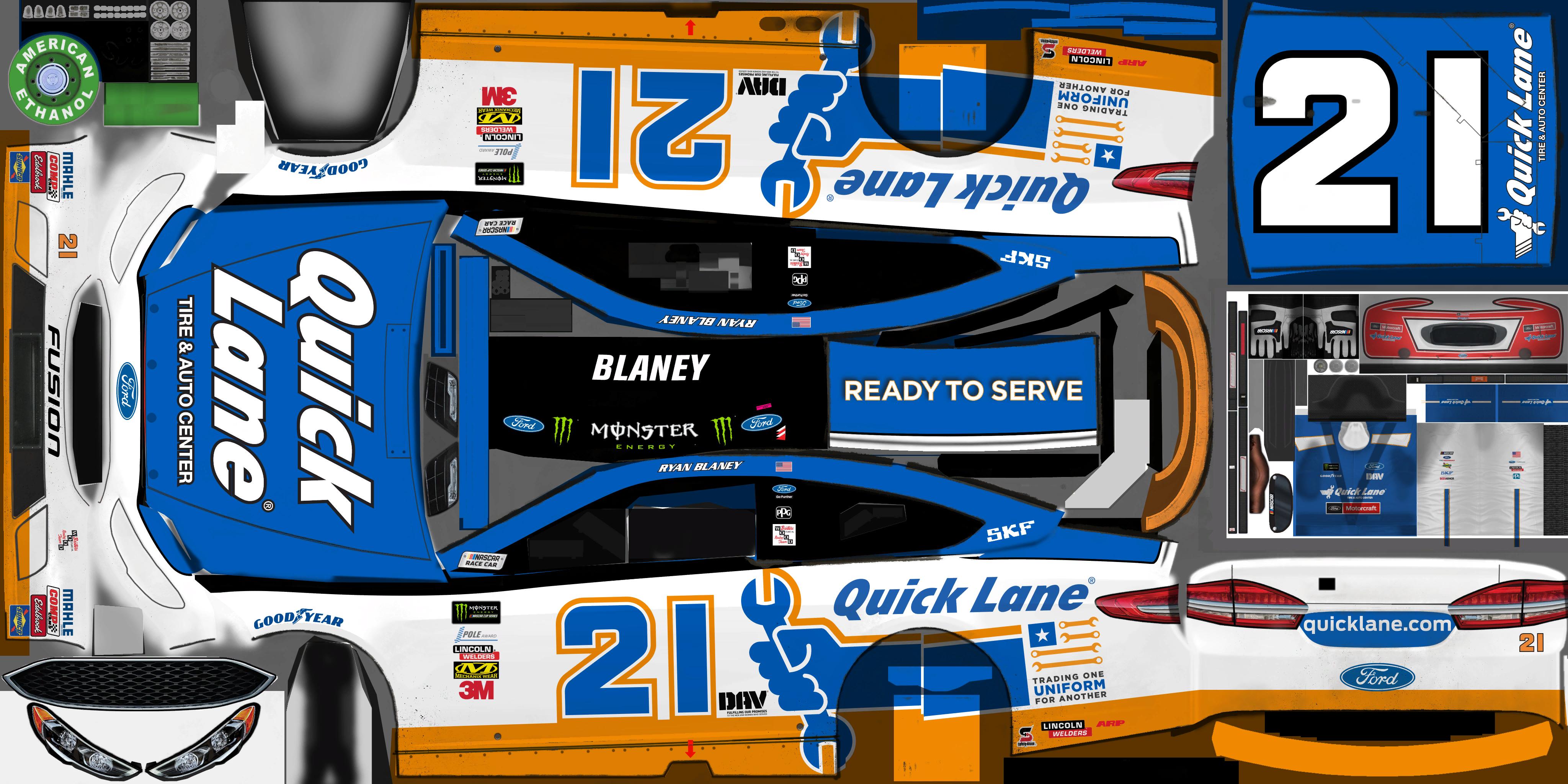 NASCAR Heat 2 - #21 Ryan Blaney (Indianapolis)