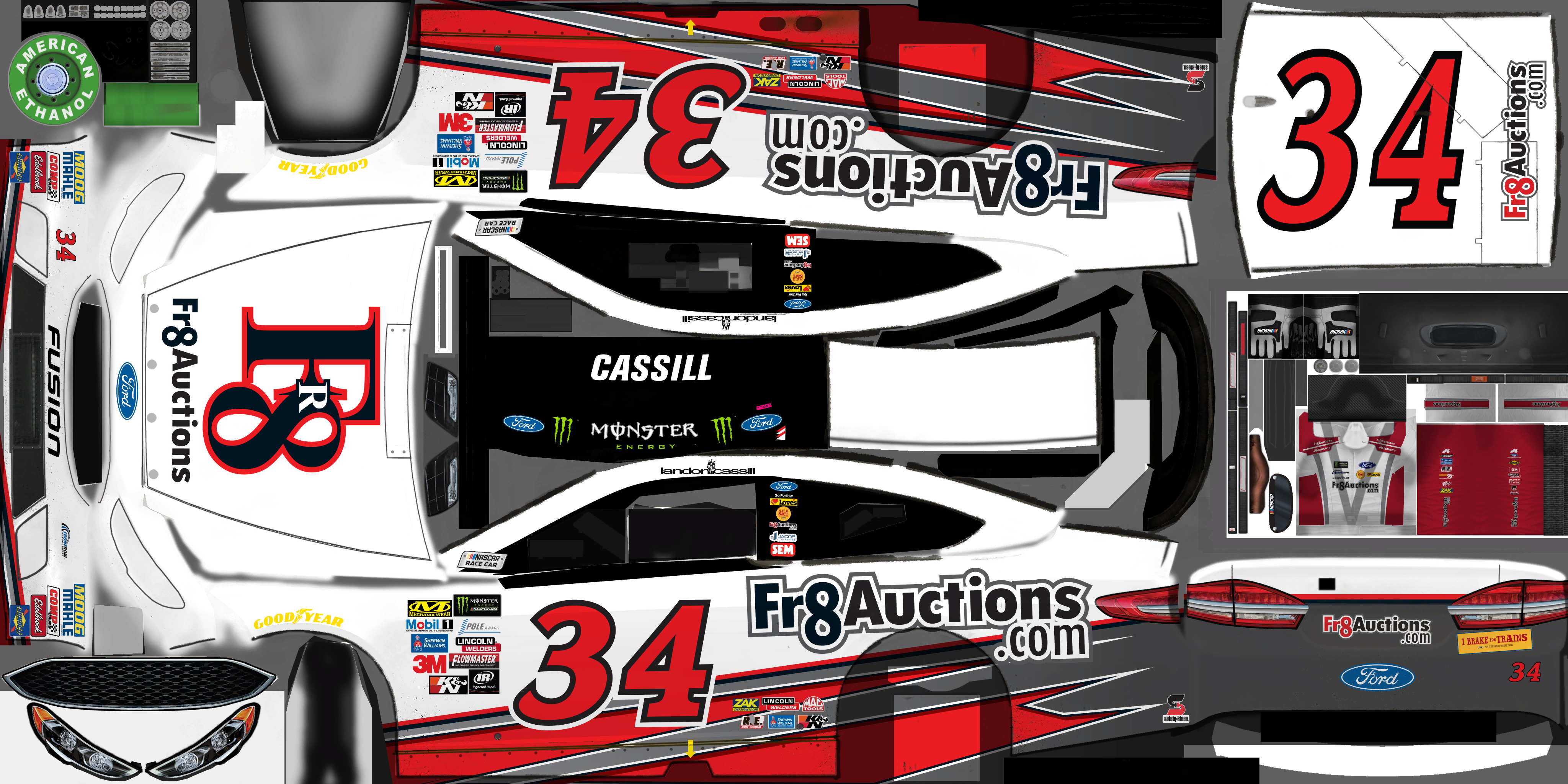 #34 Landon Cassill (Martinsville)