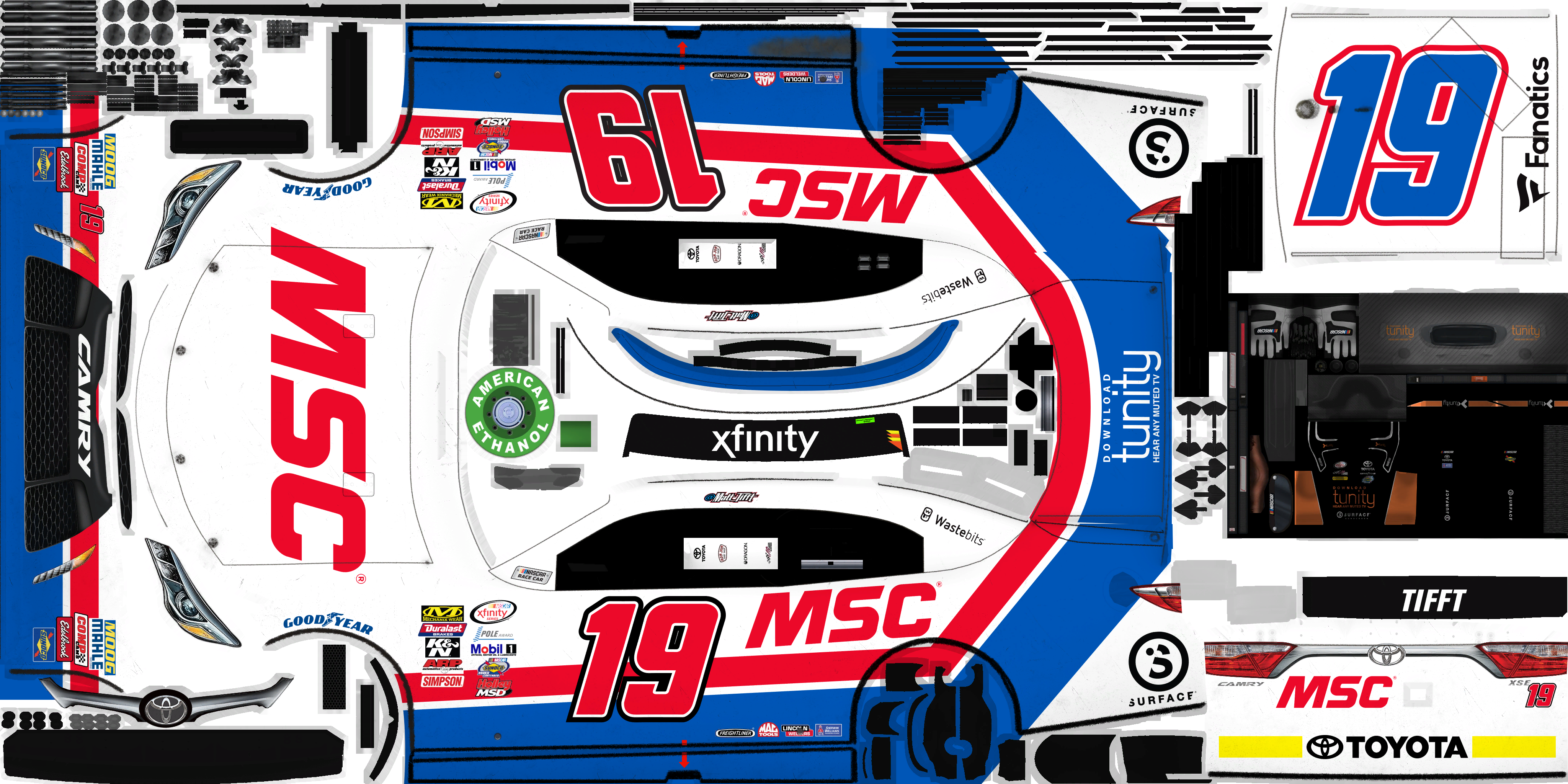 NASCAR Heat 2 - #19 Matt Tifft (Bristol II)