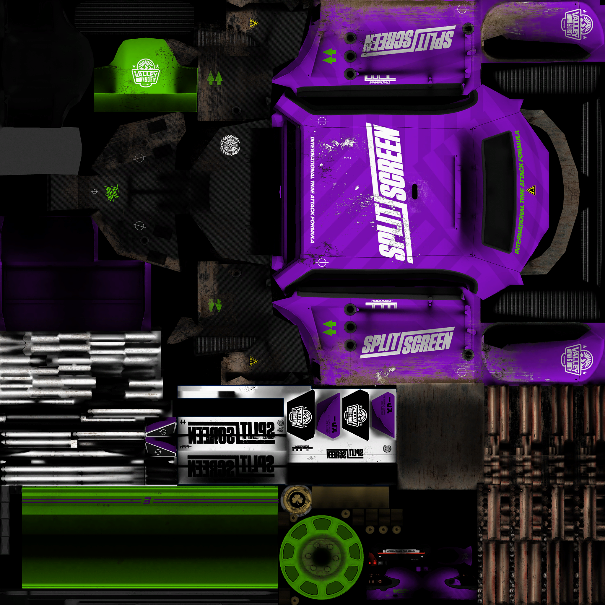 TrackMania Turbo - Splitscreen Purple