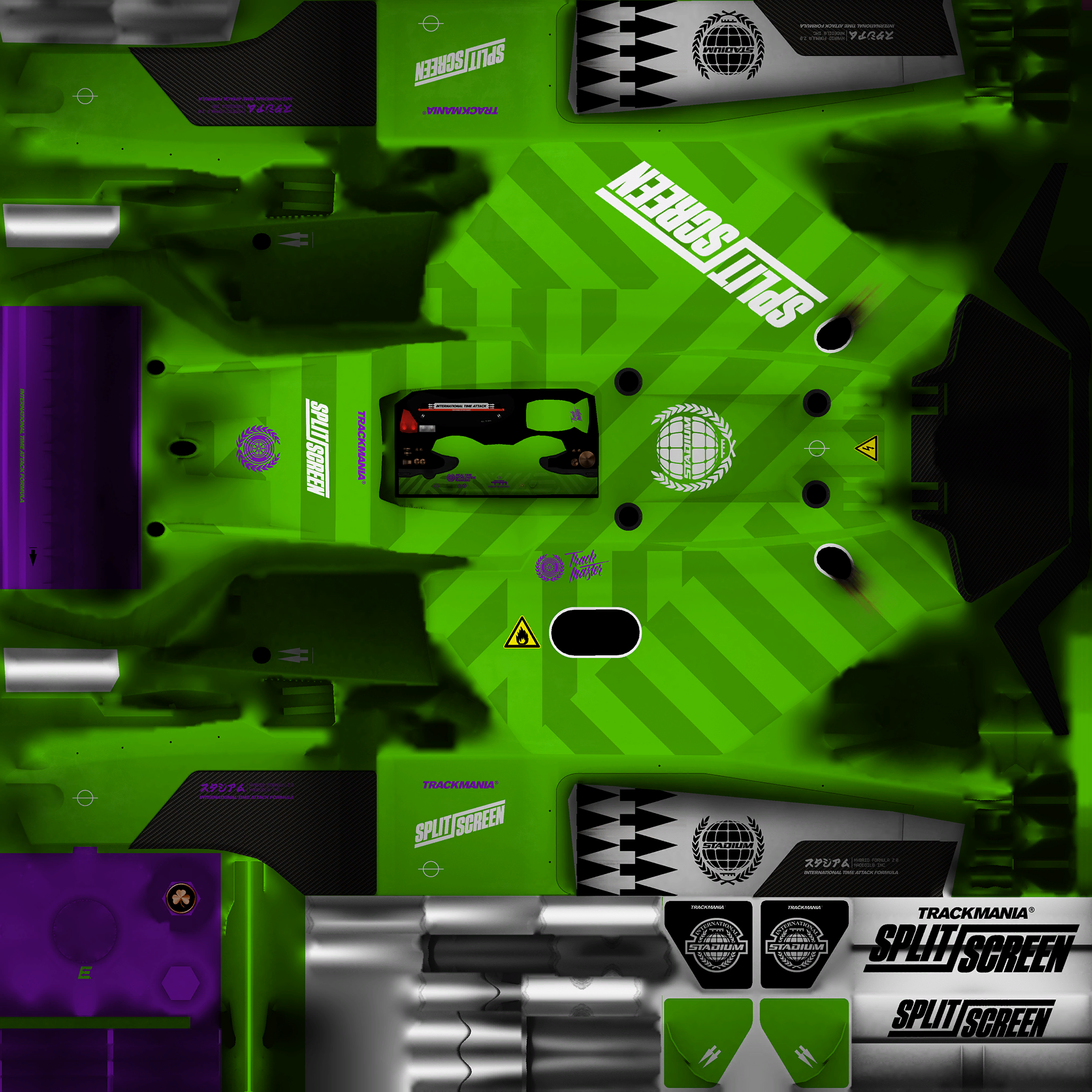 TrackMania Turbo - Splitscreen Green