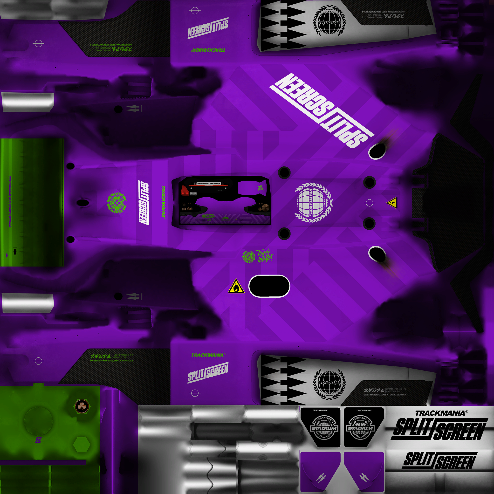 TrackMania Turbo - Splitscreen Purple